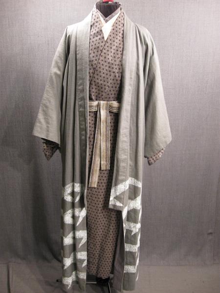 09032313 09036273 09036372 09033204 Ethnic Stylized Kimono Grey Black White Cotton Silk S