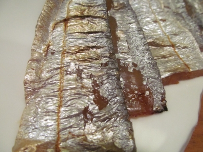 タチウオの味醂干しアップ１