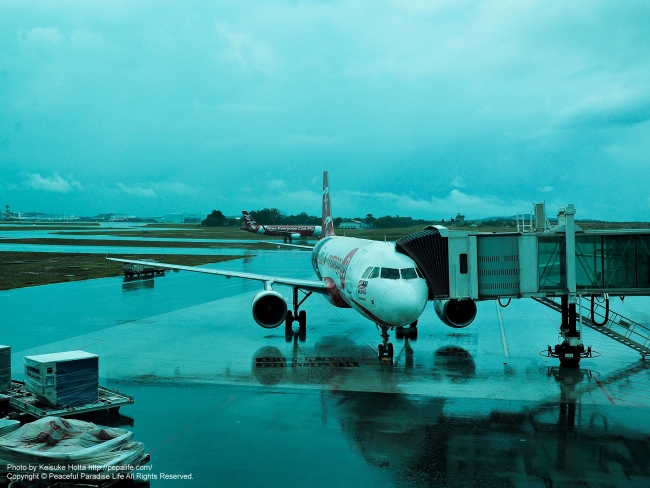 エアアジア機 IN クアラルンプール空港
