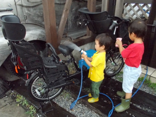 自転車洗車